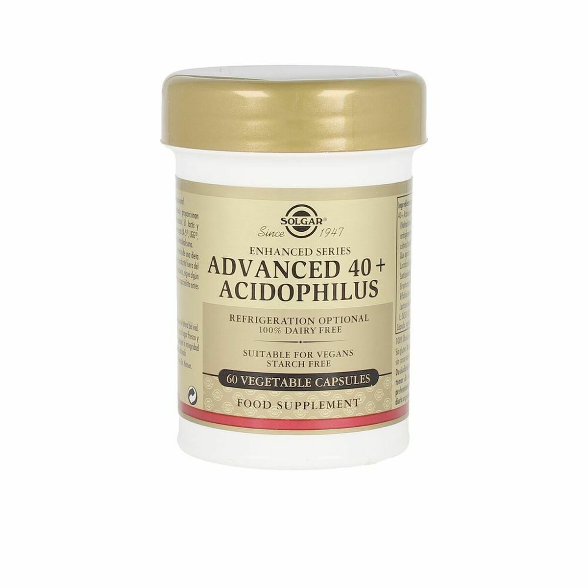 Digestive supplement Solgar Advanced 40+ Acidophilus 60 Units.