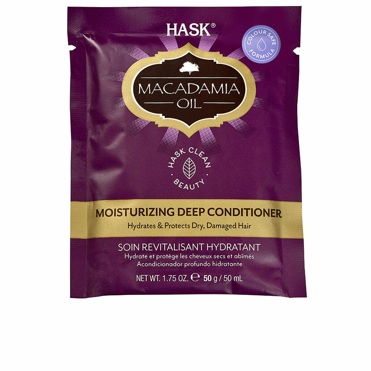 Moisturizing conditioner HASK MACADAMIA OIL 50 g.