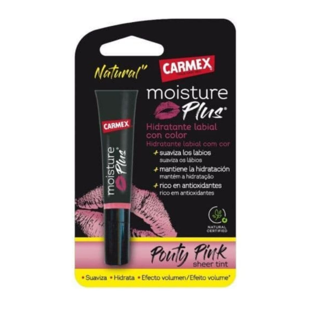 Coloured Lip Balm Carmex Moisture Plus.