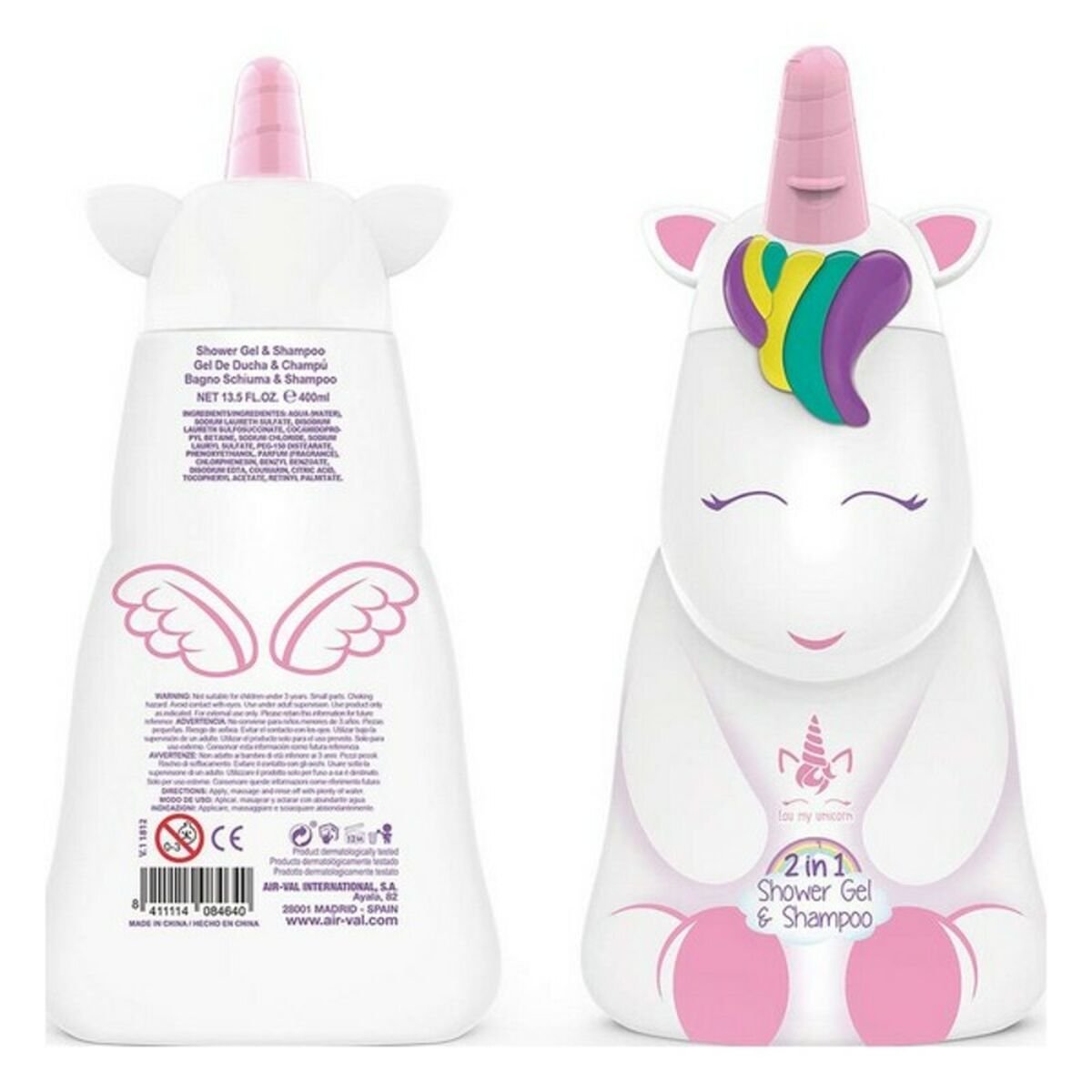 2 - in - 1 Gel and Shampoo Eau My Unicorn Cartoon P8472 400 ml - MES49