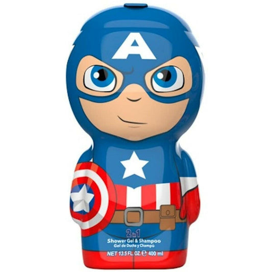 2 - in - 1 Gel and Shampoo The Avengers Captain America 400 ml - MES49