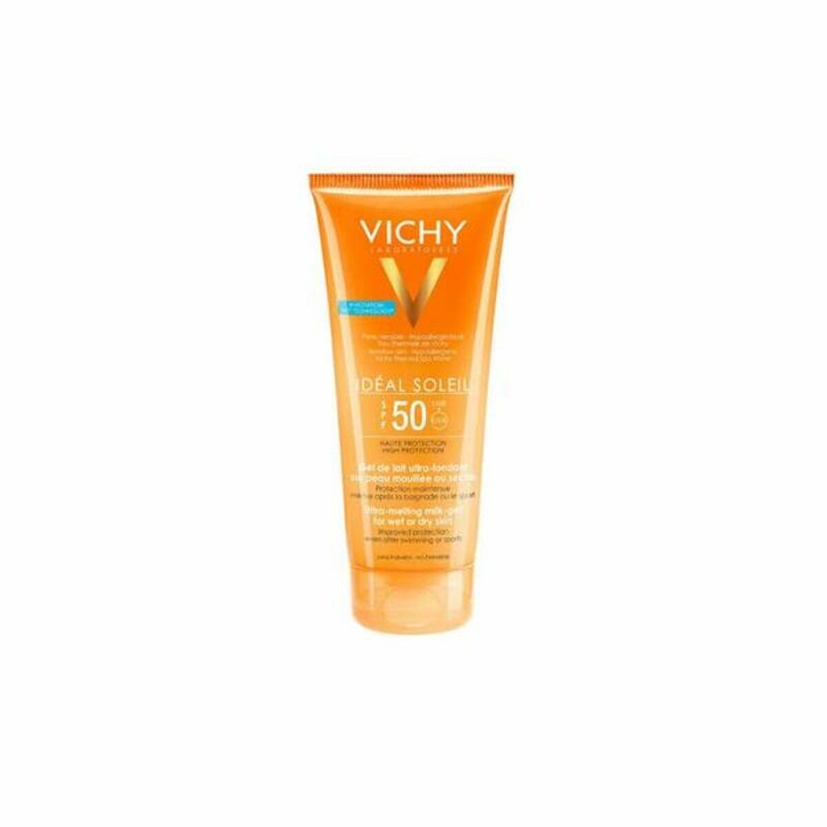 Facial Sun Cream Capital Soleil Milk-Gel Vichy Spf 50 (200 ml).