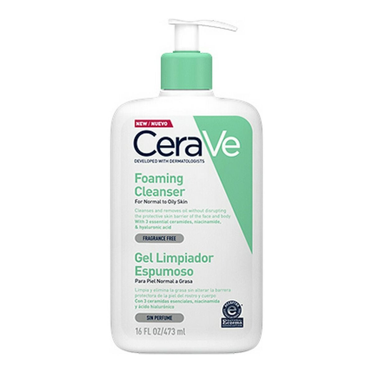 Foaming Cleansing Gel CeraVe Foaming Cleanser 473 ml.