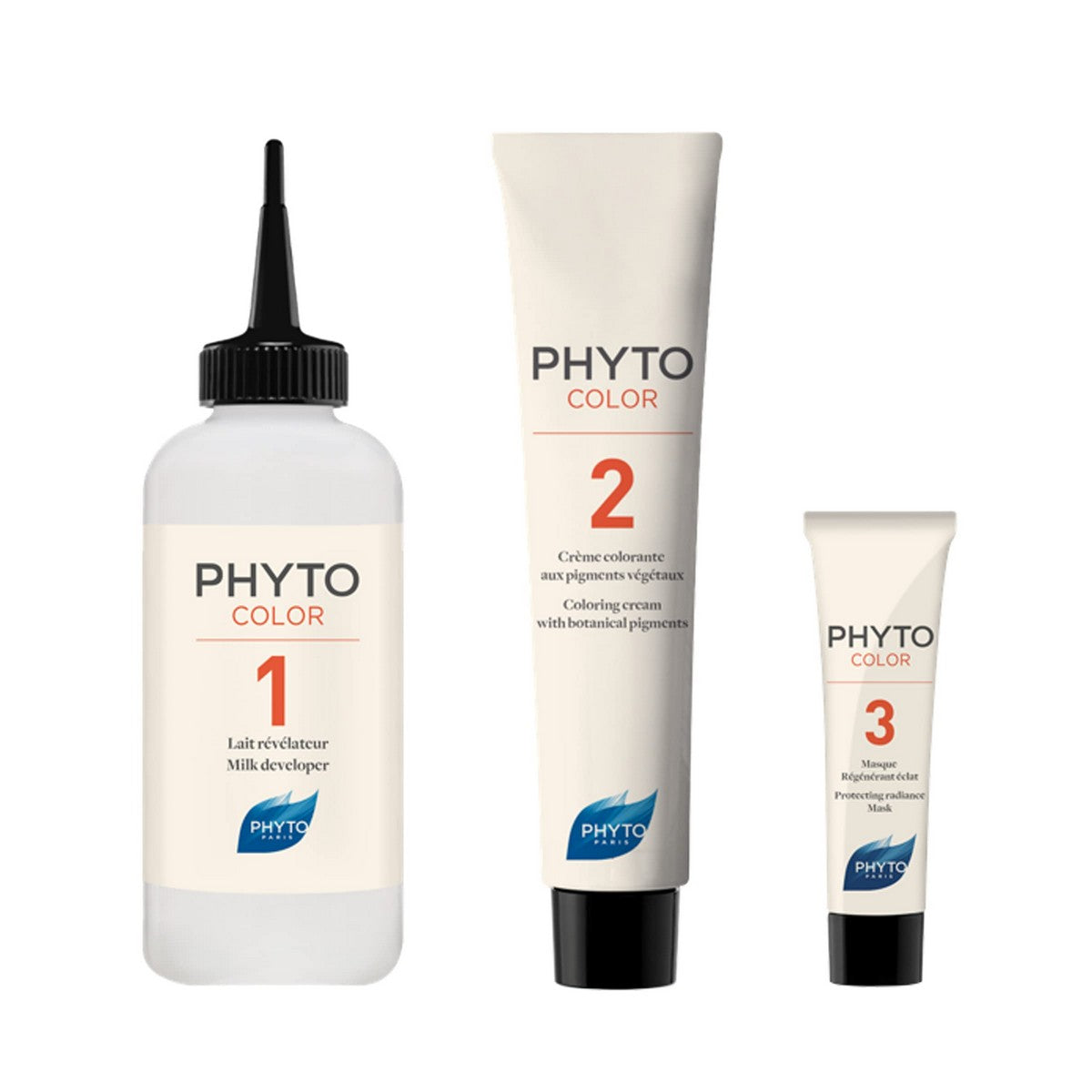 Permanent Colour Phyto Paris Color 8.3-light golden blonde 3 Pieces.