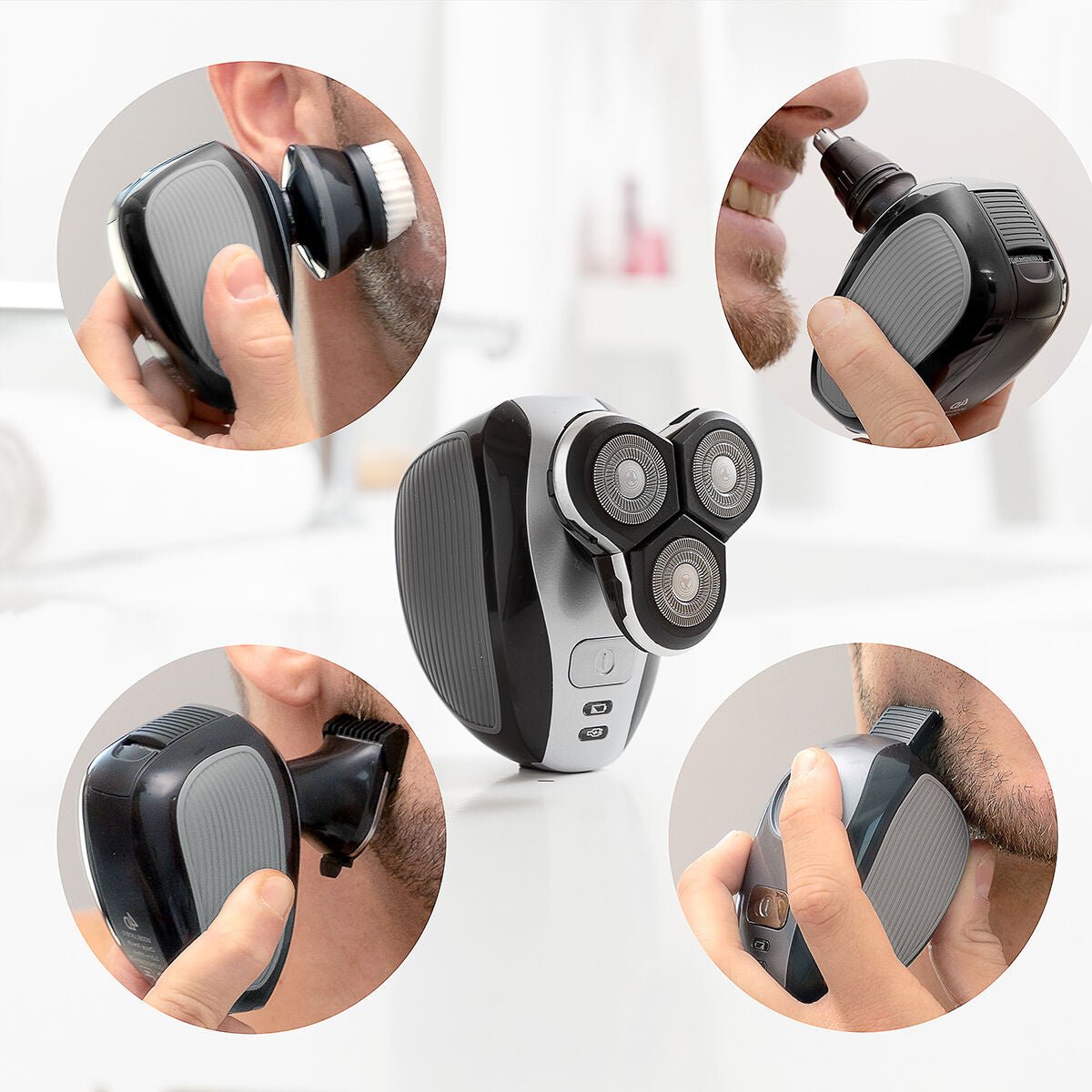 5 in 1 Rechargeable Ergonomic Multifunction Shaver Shavestyler InnovaGoods - MES49