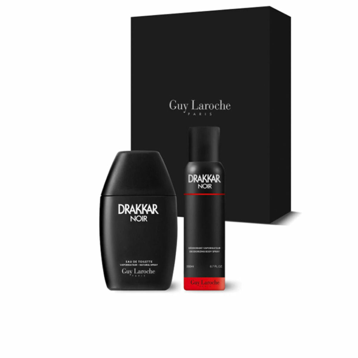 Men's Perfume Set Guy Laroche DRAKKAR NOIR EDT 2 Pieces.