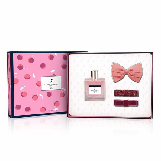 Child's Perfume Set Jacadi Paris Mademoiselle Petite Cerise 4 Pieces.