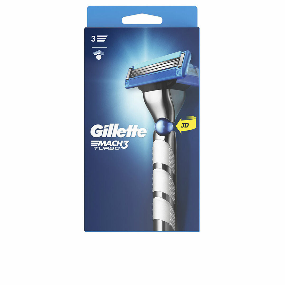 Manual shaving razor Gillette Mach Turbo.