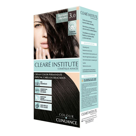 Permanent Colour Creme Clearé Institute Colour Clinuance Nº 3.0-castaño oscuro (1 Unit).