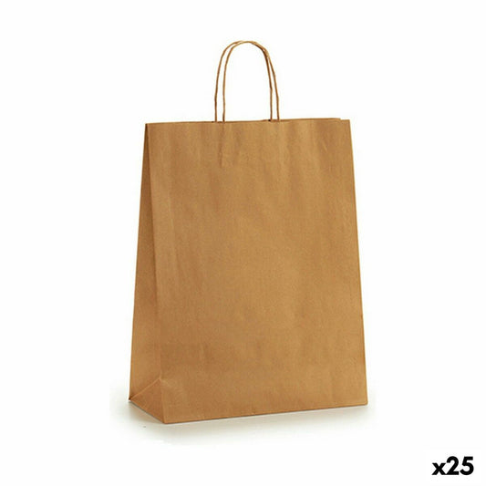 Paper Bag 32 X 12 X 50 cm Brown (25 Units).