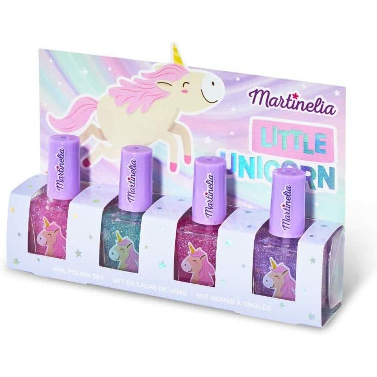 Nail polish Martinelia Little Unicorn Multicolour 4 Pieces Set.