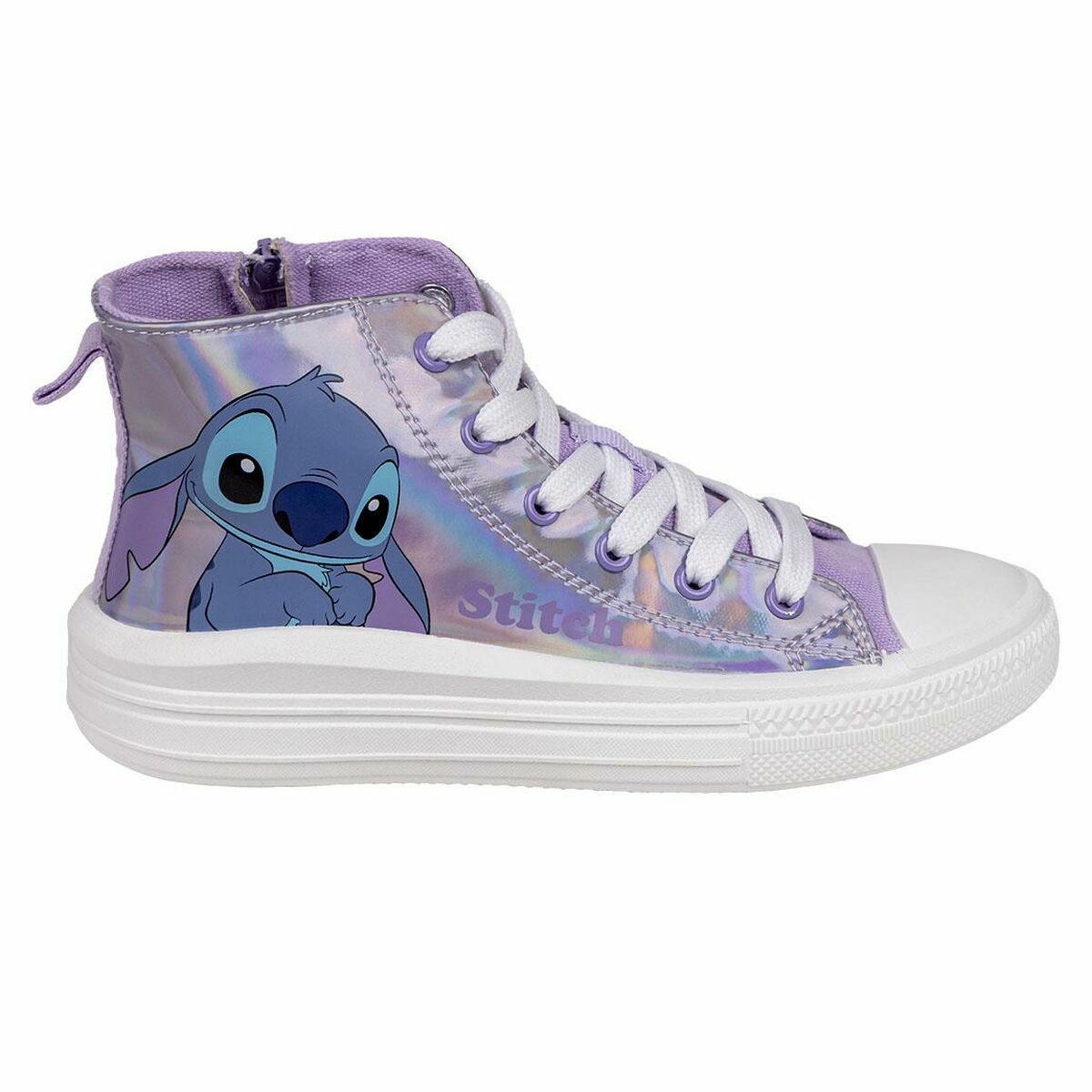 Kids Casual Boots Stitch Lilac.