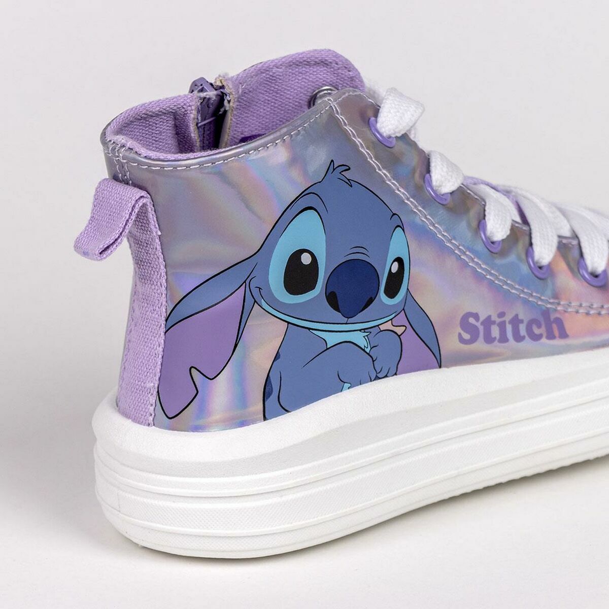 Kids Casual Boots Stitch Lilac.