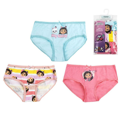 Pack of Girls Knickers Gabby's Dollhouse Multicolour 3 Units.