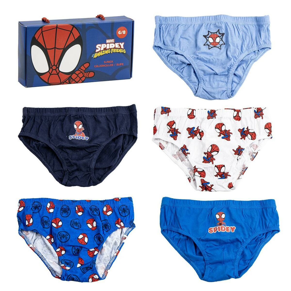 Pack of Underpants Spidey Multicolour 5 Units.