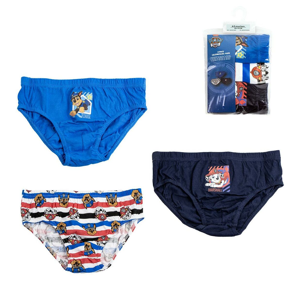 Pack of Underpants The Paw Patrol Multicolour 3 Units.