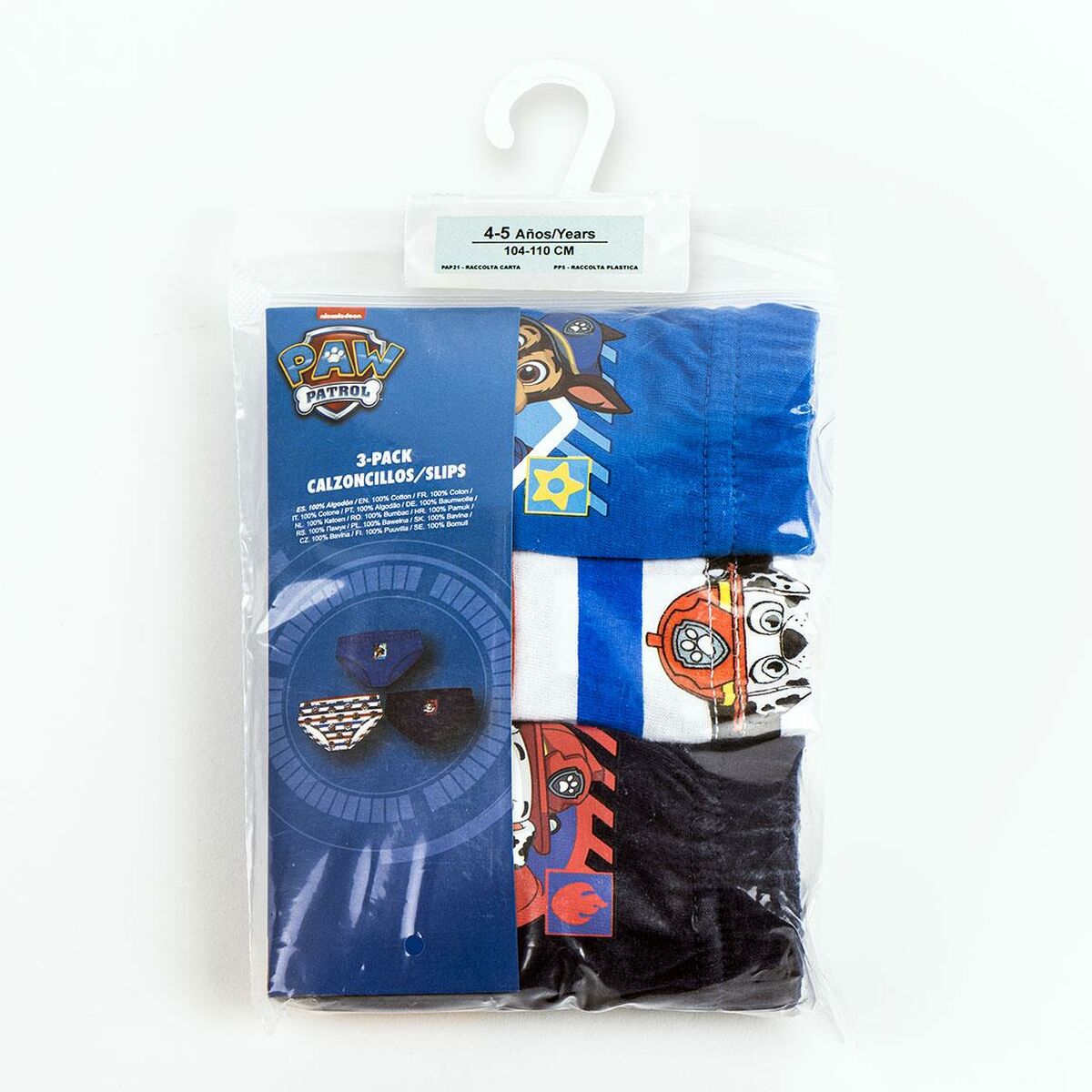 Pack of Underpants The Paw Patrol Multicolour 3 Units.