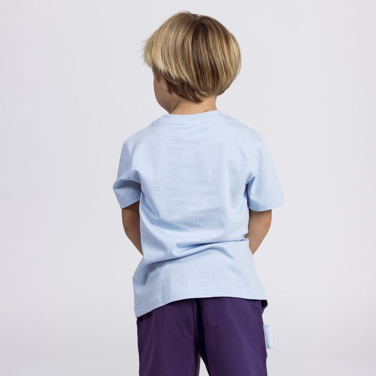 Child's Short Sleeve T-Shirt Bluey Light Blue.