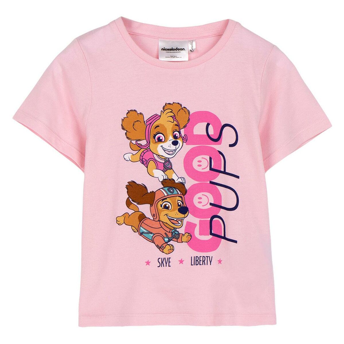 Child's Short Sleeve T-Shirt The Paw Patrol White.