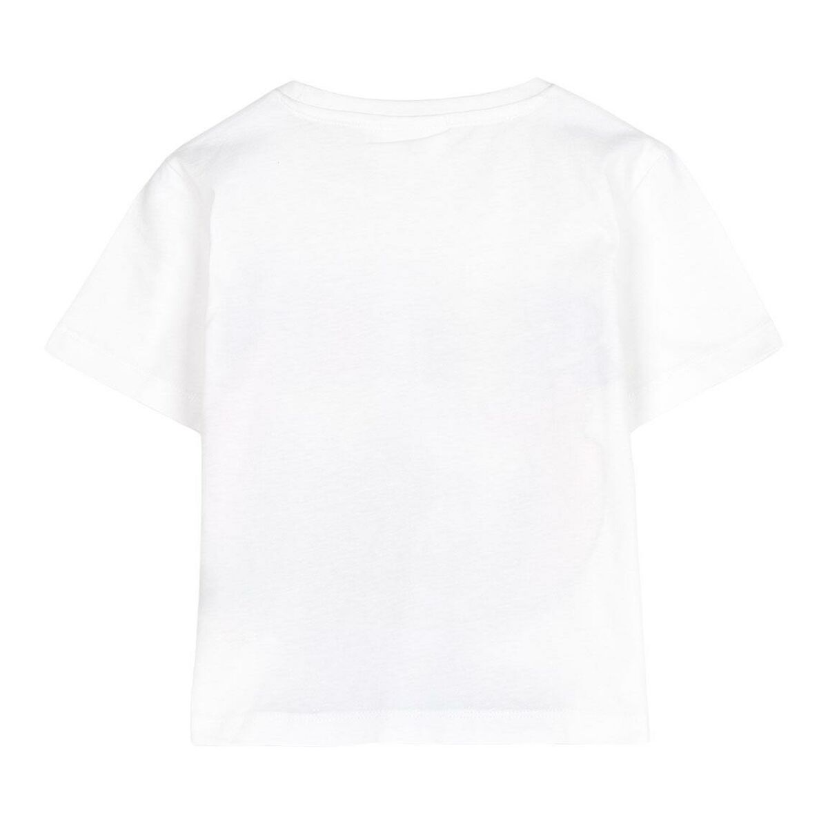 Child's Short Sleeve T-Shirt Stitch White.