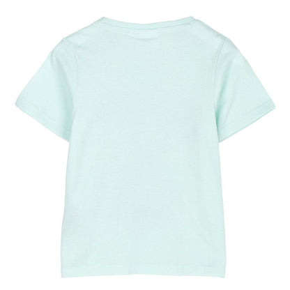 Child's Short Sleeve T-Shirt Stitch Turquoise.