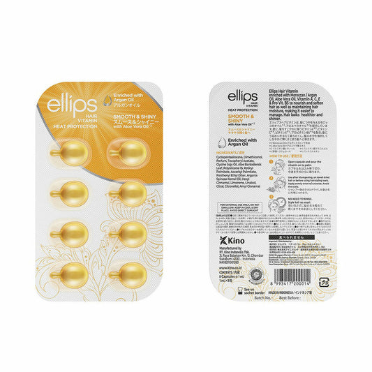 Vitamins Ellips Smooth Shiny Tablets Thermoprotective Argan Oil.