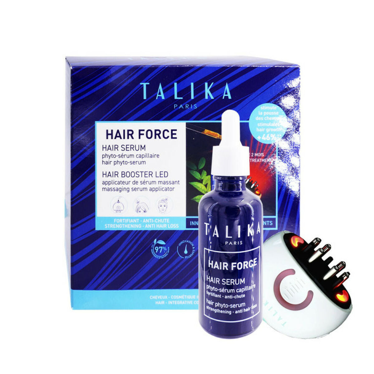 Hair Dressing Set Talika Hair Force Anti-fall 2 Pieces.