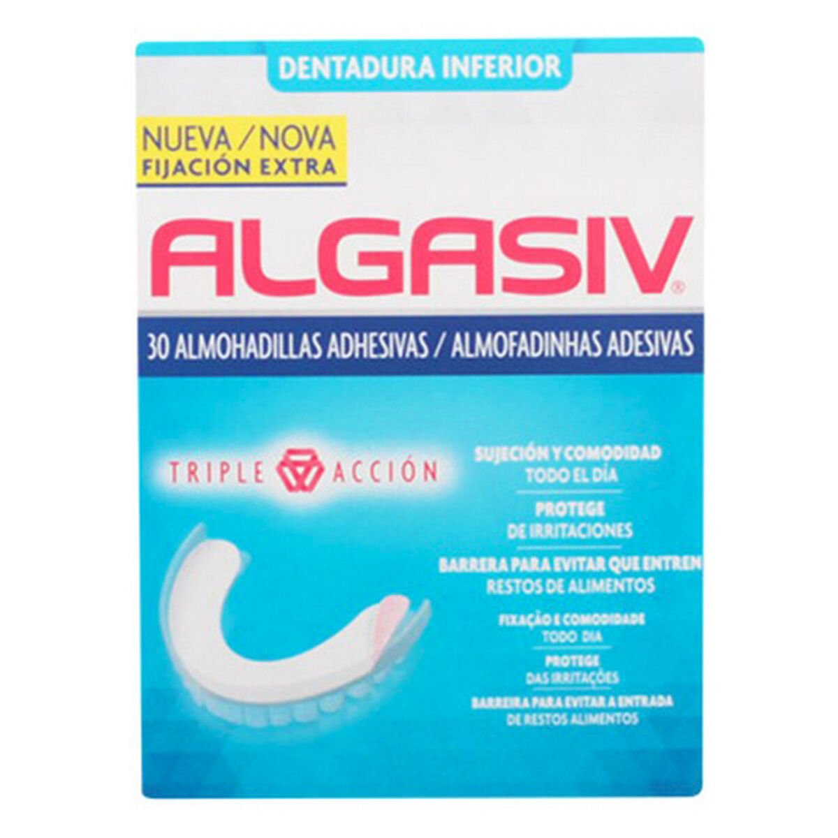 Adhesive Denture Pads Algasiv ALGASIV INFERIOR (30 uds) - MES49