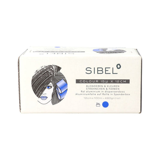 Aluminium foil Sinelco Sibel High Hair and Beauty 15 x 12 x 100 cm Blue - MES49