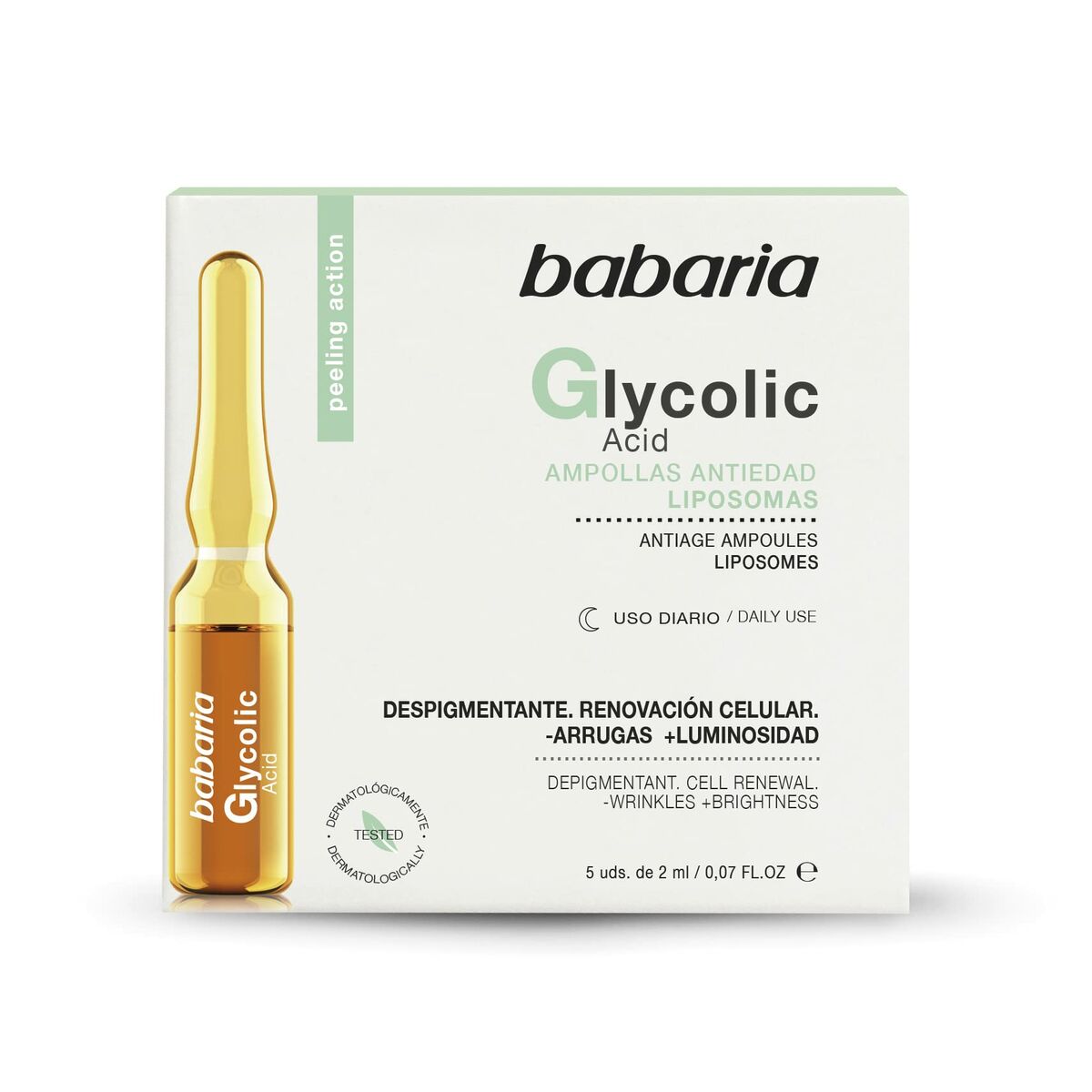 Ampoules Babaria Glycolic acid (5 x 2 ml) - MES49