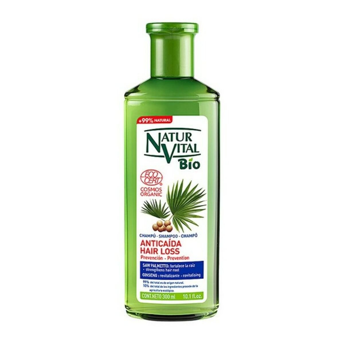 Anti - Hair Loss Shampoo Bio Ecocert Naturaleza y Vida (300 ml) (300 ml) - MES49