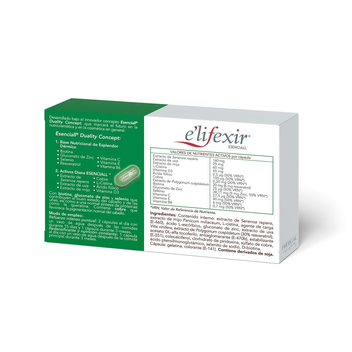 Anti - Hair Loss Treatment Elifexir Esenciall Capsules x 30 - MES49