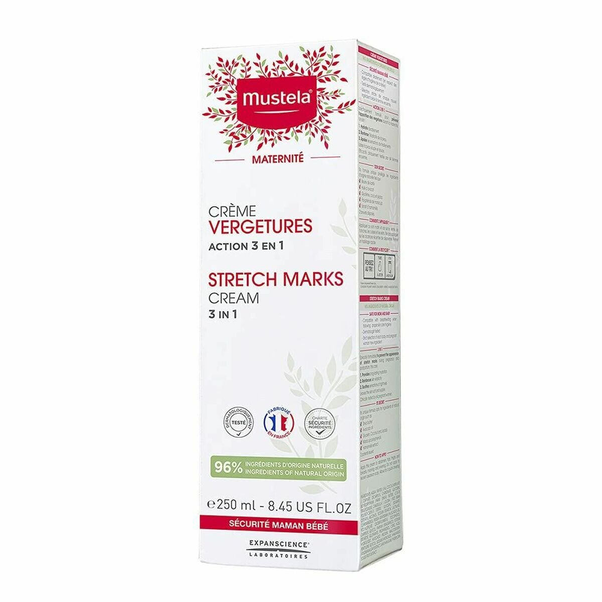 Anti - Stretch Mark Cream Mustela 3 - in - 1 250 ml - MES49