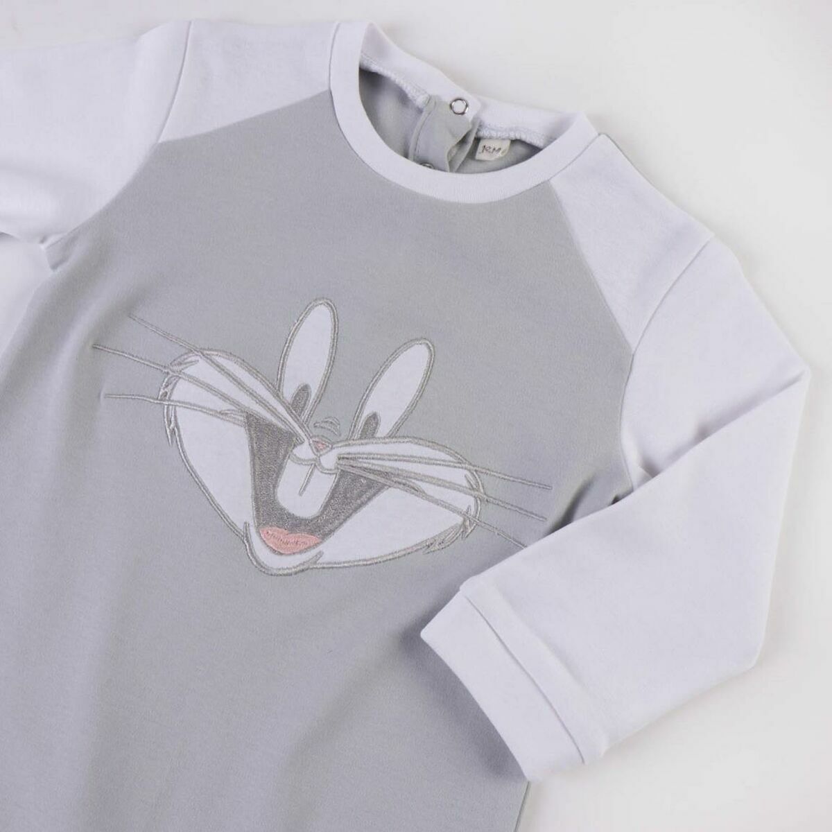 Baby's Long - sleeved Romper Suit Looney Tunes Grey - MES49