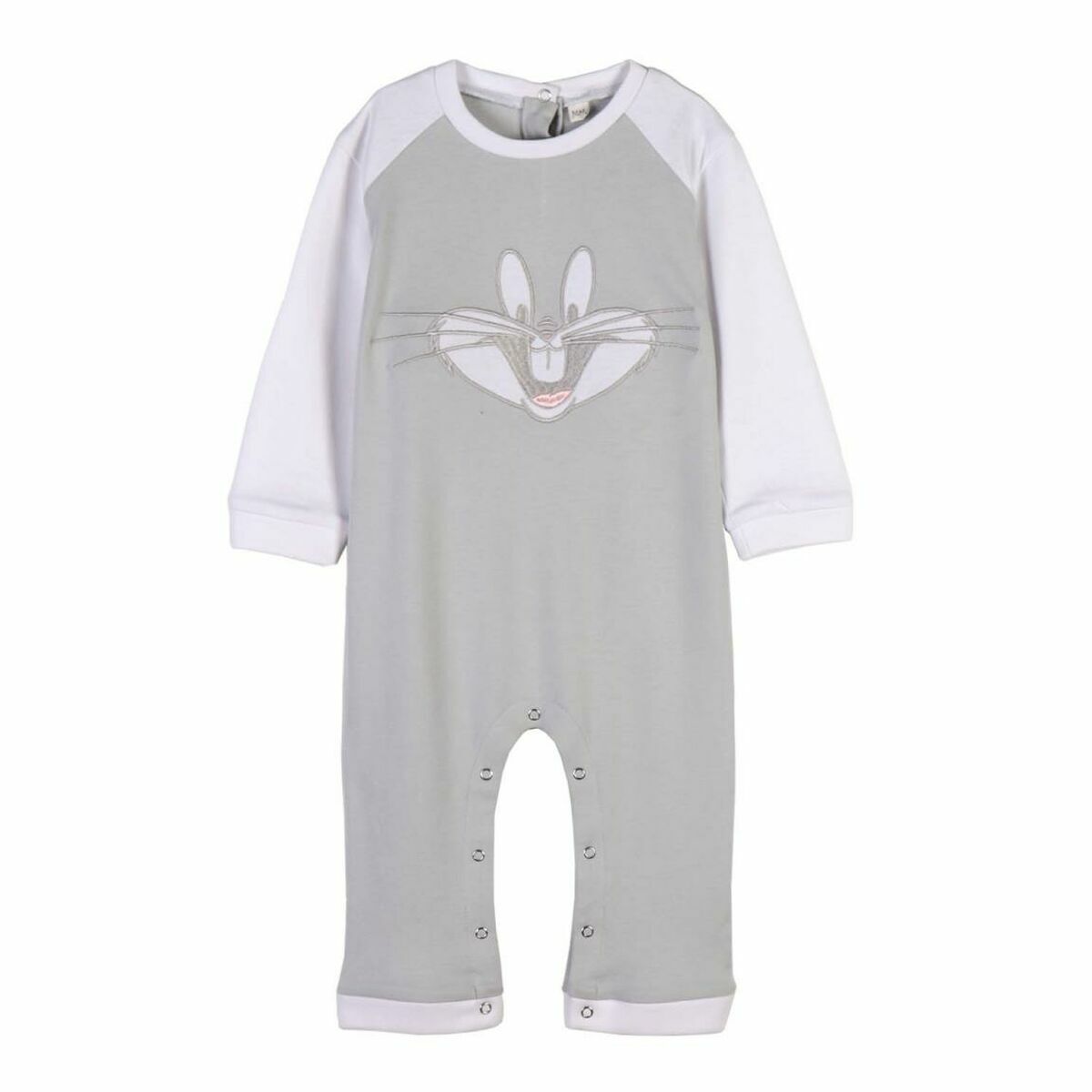 Baby's Long - sleeved Romper Suit Looney Tunes Grey - MES49