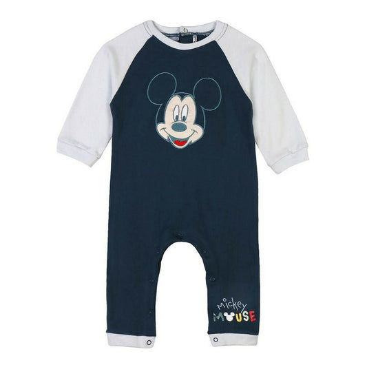 Baby's Long - sleeved Romper Suit Mickey Mouse Blue - MES49