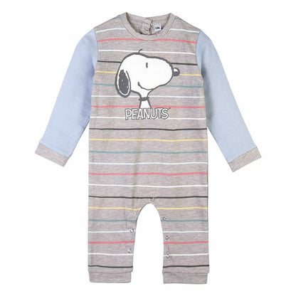 Baby's Long - sleeved Romper Suit Snoopy Yellow Grey - MES49