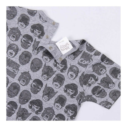 Baby's Short - sleeved Romper Suit Marvel Grey - MES49