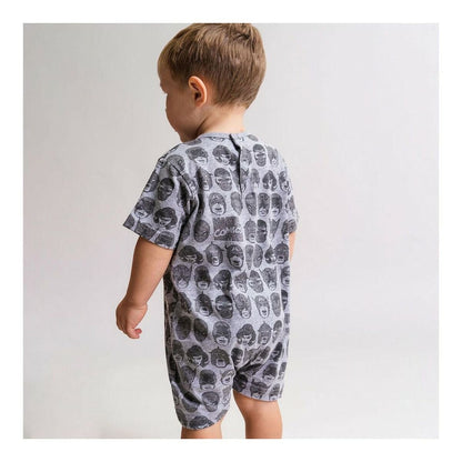 Baby's Short - sleeved Romper Suit Marvel Grey - MES49