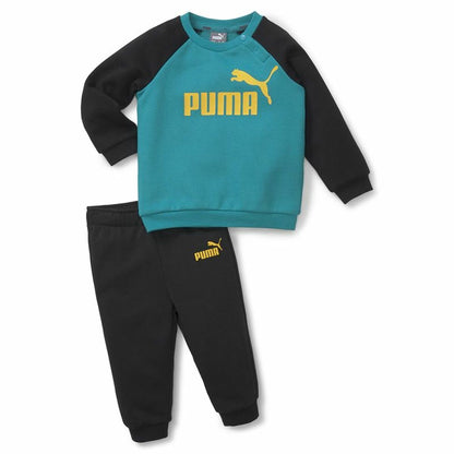 Baby's Tracksuit Puma Minicat Essentials Black Blue - MES49