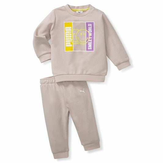 Baby's Tracksuit Puma Smileworld Minicat Brown - MES49