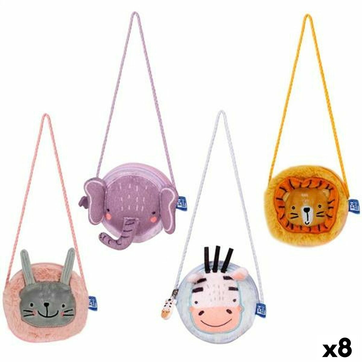 Bag Oxford Animal Besties Ø 10 cm (8 Units) - MES49