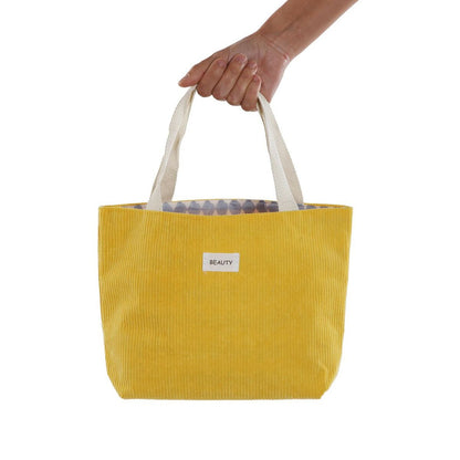 Bag Versa Corduroy Yellow 9 x 22 x 23 cm - MES49