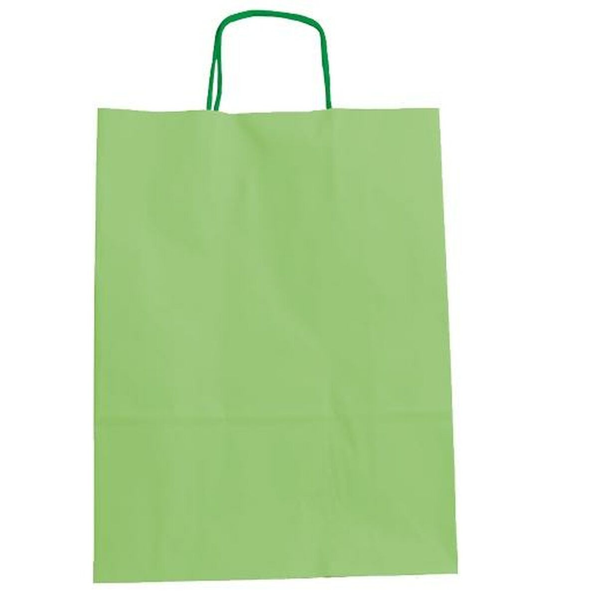 Bags Fama Light Green With handles 125 g/m² 15 x 8 x 21 cm (25 Units) - MES49