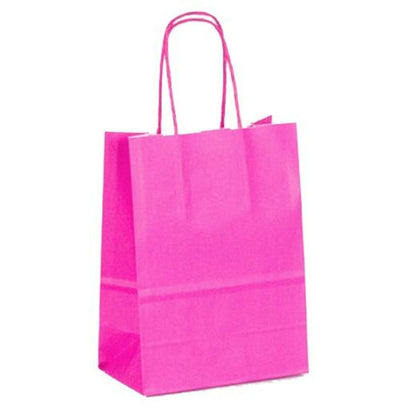 Bags Fama Magenta With handles 125 g/m² 15 x 8 x 21 cm (25 Units) - MES49