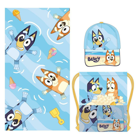 Bath towel Bluey Blue - MES49