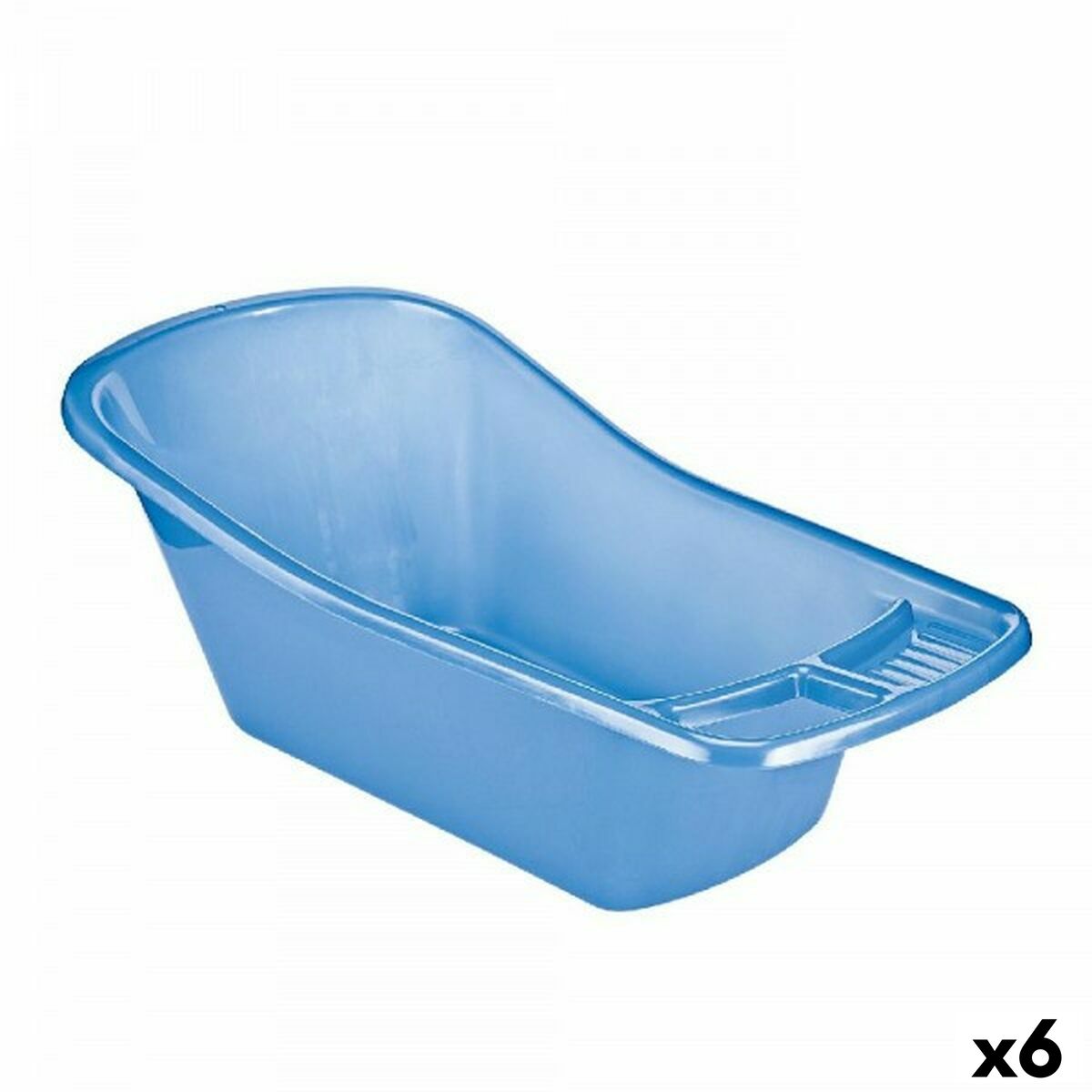 Bathtub Children's 80 x 43 x 30 cm Blue White (6 Units) - MES49