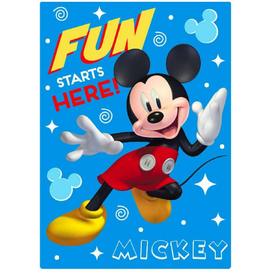 Blanket Mickey Mouse Only one 100 x 140 cm Navy Blue Polyester - MES49