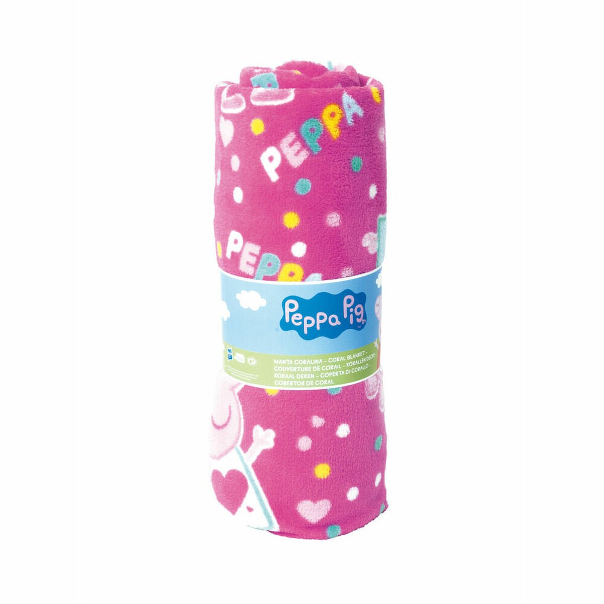 Blanket Peppa Pig Cosy Corner Pink (95 x 150 cm) - MES49