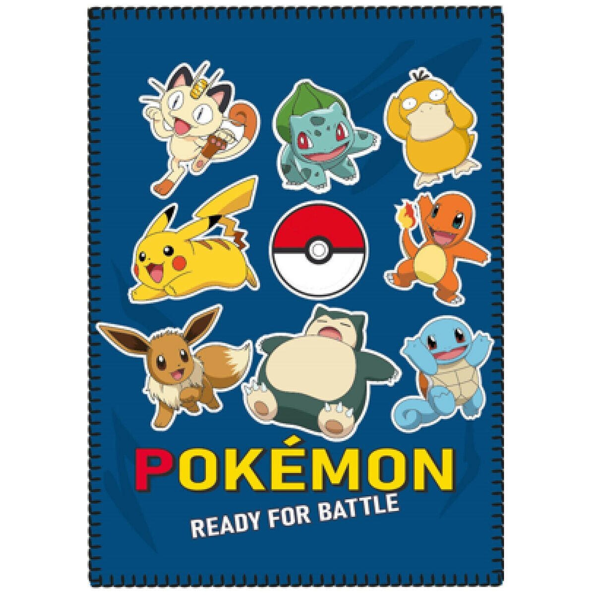 Blanket Pokémon Pikachu 100 x 140 cm Multicolour Polyester - MES49